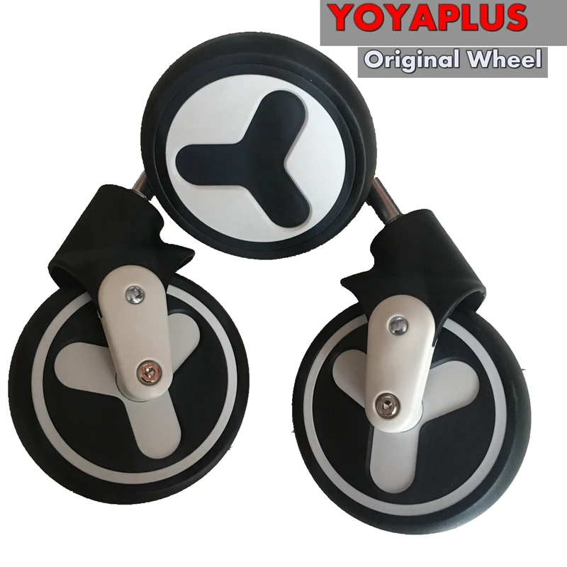 Original Yoyaplus Yoya Plus Stroller Replace wheels Front Wheels Pushchair Back Rubber Wheel Kids Yoya Pram Stroller accessories