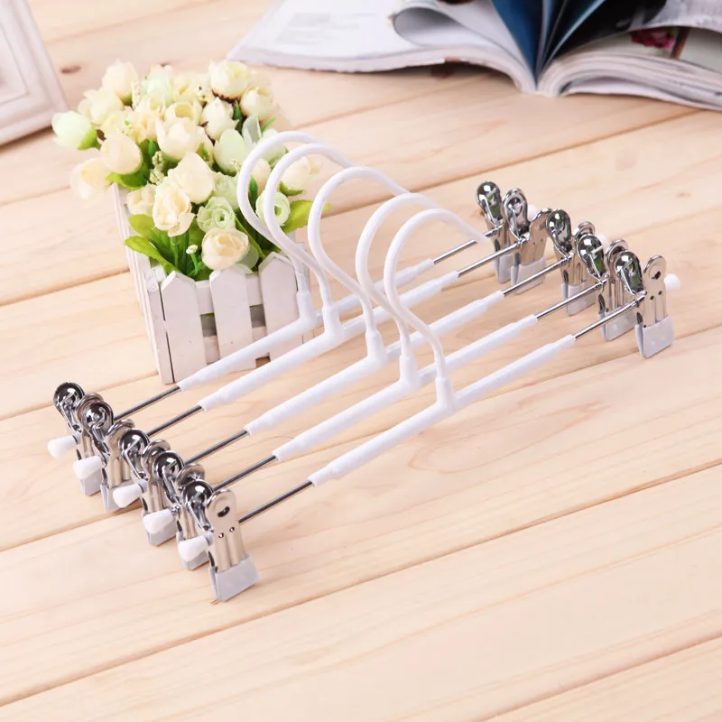 

10pcs/lot 31cm Dipping Clothes Hanger Non-slip Pants Rack Metal Hanger Trouser Press Clothes store Hanger