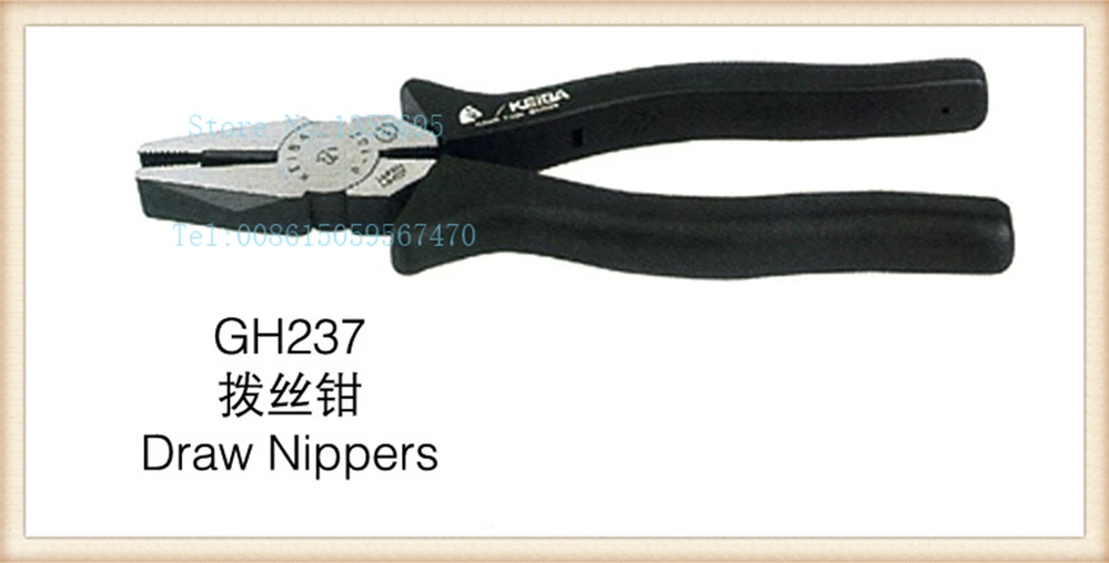 

free shipping NEW 1pc/lot GH237 Draw Nippers jewelry piers jewelry making tools, Round Nose Plier,Black Handle Cutter