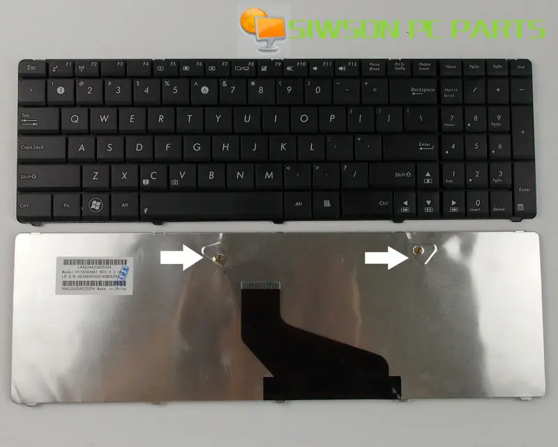 New Keyboard US Version For X53U-VX053D K73SV K73TK A53U-ES21 A53U-ES01A Laptop Black