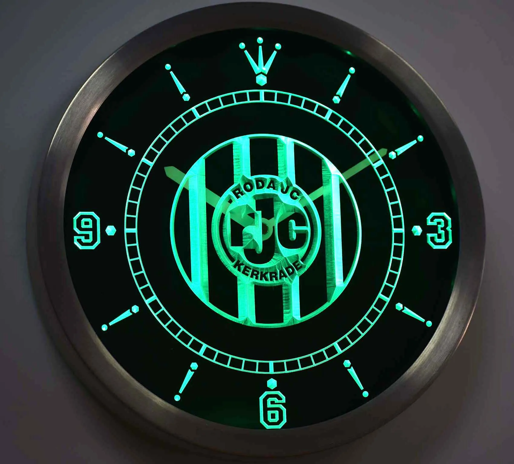 nc1008 Roda JC Kerkrade Sportvereniging Roda Juliana Combinatie Kerkrade Eredivisie Neon Light Signs LED Wall Clock