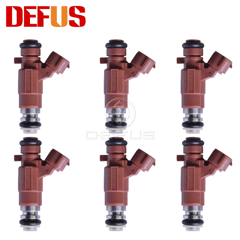 

DEFUS 6X 16600-5L300 Fuel Injector Nozzle For Nissan Sentra 2000-2002 1.8L 4Cyl QG18DE 166005L300 16600 5L300 FBJB100