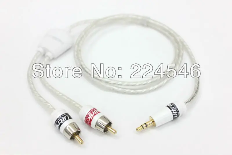 

Стереокабель MINI-MP3-2M от 3,5 мм до RCA Y, 2 м