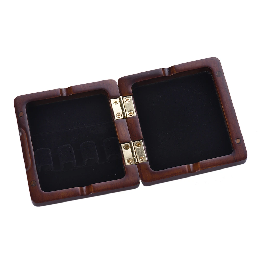 High Quality Reed Case Wooden Bassoon Reed Case Maroon Hand Carved Bassoon Reed Box for 3pcs Reeds