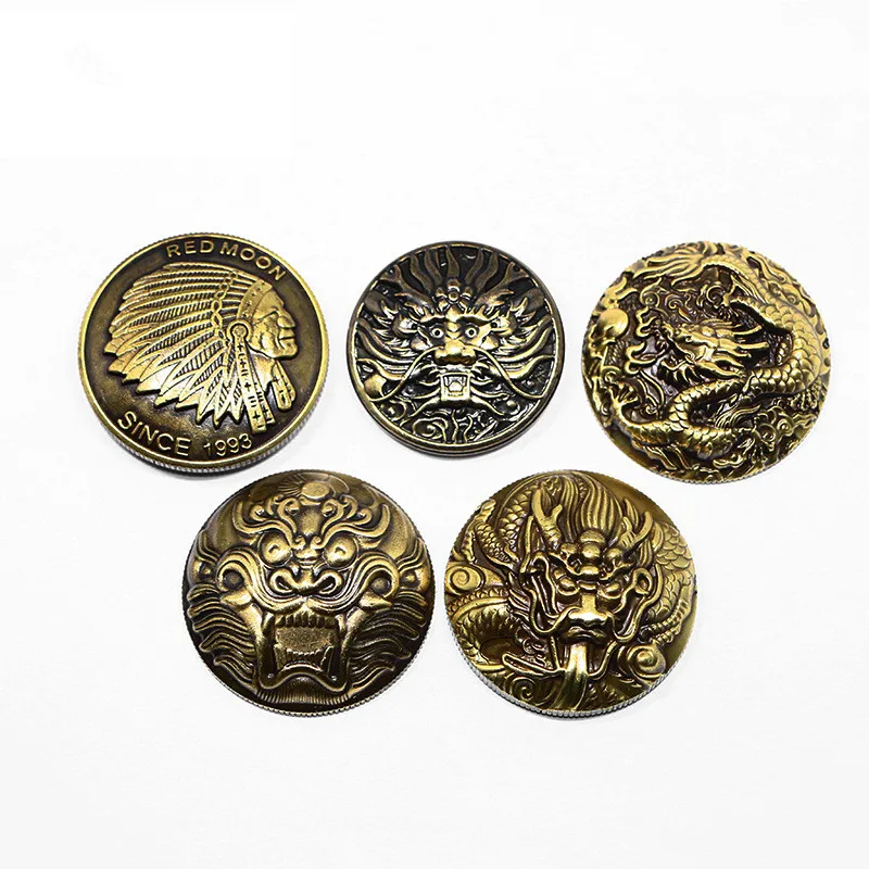 Solid brass Antiqued Bronze Metal With Bead Decoration for Leathercraft Bag Snap Fastener Leather Sewing wallet accessories