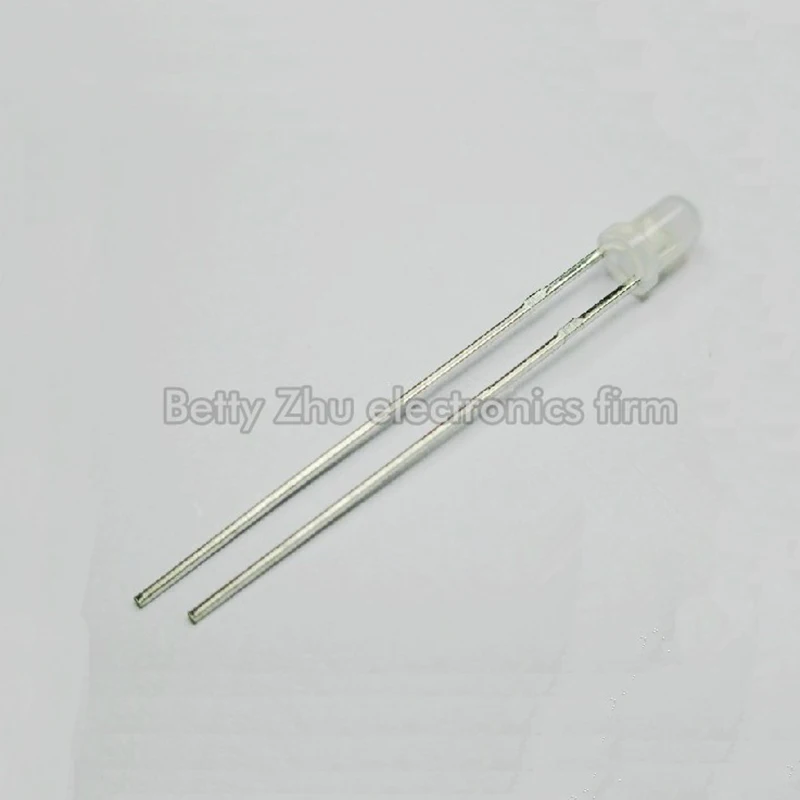 100pcs/lot LED light-emitting diode 3MM round white light mist of white shell