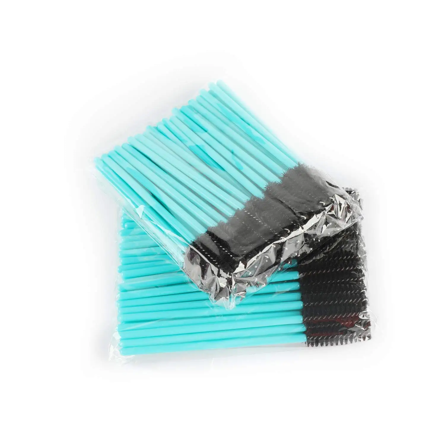 Baguettes de Mascara, brosses à cils jetables pour Extensions de cils, kit d'outils en vrac, bleu/noir, 200 pièces