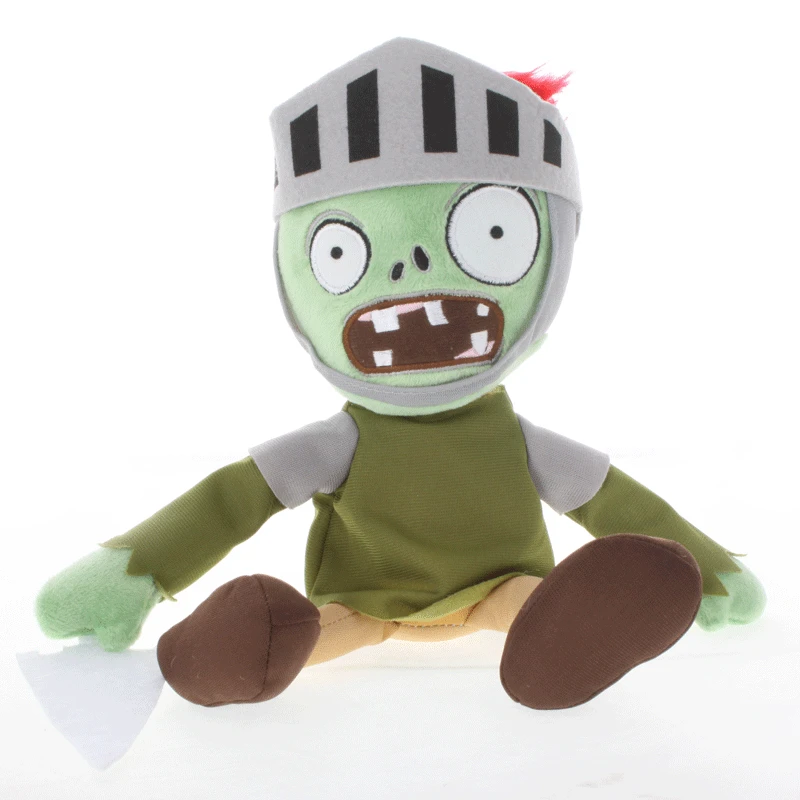 1pcs Plants vs Zombies Plush Toys 30cm PVZ Knight Zombie Plush Toy Doll Soft Stuffed Animals Toys Gifts for Kids Children