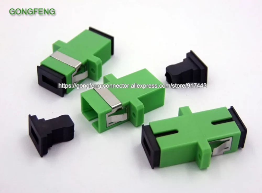 

200PCS GONGFENG New HOT Sale SC/APC Fiber Optical Connector Flange head Adapter Coupler Square joint Special Wholesale to Russia