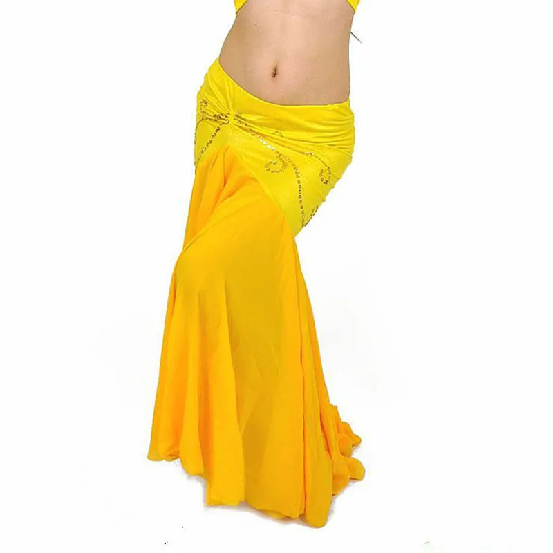 professional belly dance Skirts for women / girl Sexy gold sequins sewed dancing Skirt 12 colors available