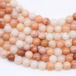 1strand/lot Natural Pink Aventurine Stone Bead 4/6/8/10/12mm Pick Size Round Loose Spacer Beads For DIY Jewelry Making Bracelet