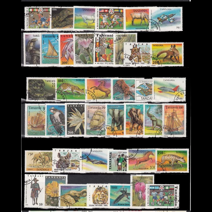 500 / 950 PCS/Lot All Different  Postage Stamps With Post mark  For Collection From over World
