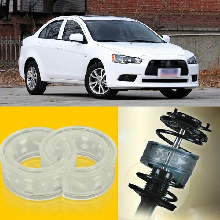 2pcs Power Front /Rear Shock Suspension Cushion Buffer Spring Bumper For Mitsubishi Lancer-ex