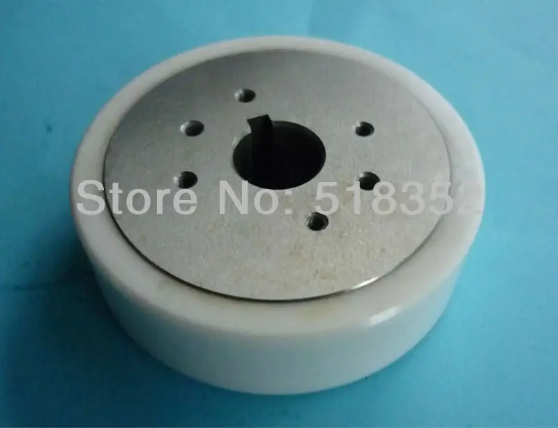 

3052991 (3052771) SSG S415 White Ceramic Feed Roller "B" with Key Hole, for A Series WEDM-LS Wire Cutting Wear Parts