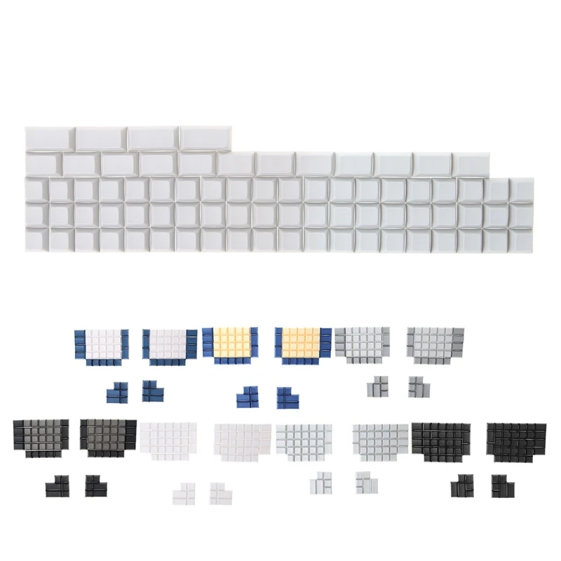 Pbt Keycaps DSA Blank Keycaps for Ergodox Mechanical Gaming Keyboard DSA Profile