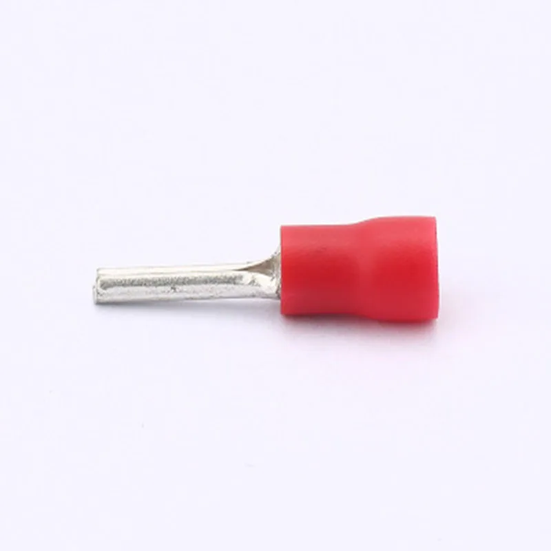 PTV series 100PCS/Bag  Insulated Pin terminals 4.9mm2 Cable Connector wire terminals Needle Shaped Pre-insulating terminal