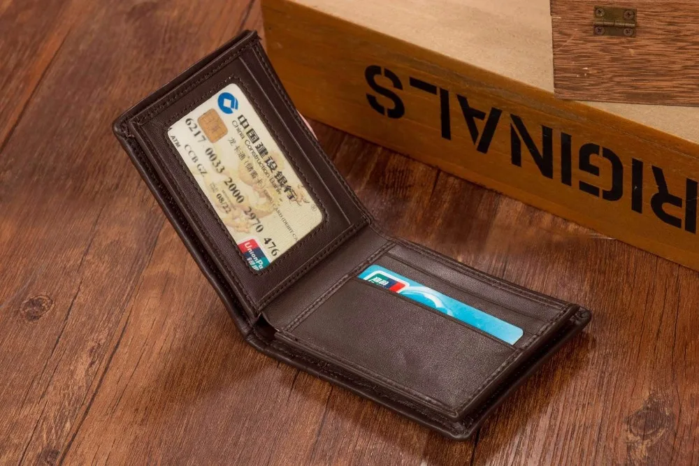 100% real Luxury Quality Genuine Crocodile belly Skin Leather Men Wallet bank card holder black brown color free shipping