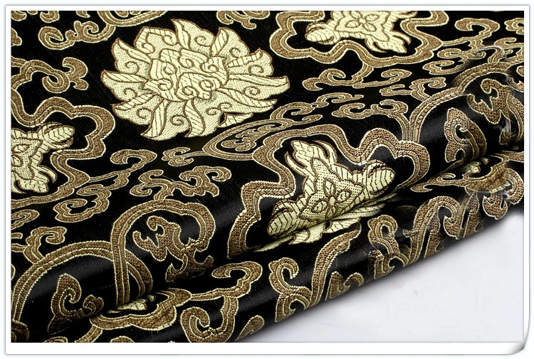 Honour Flowers style Brocade Fabric Damask Jacquard Apparel Costume Upholstery Furnishing Curtain DIY Clothing Material BY meter