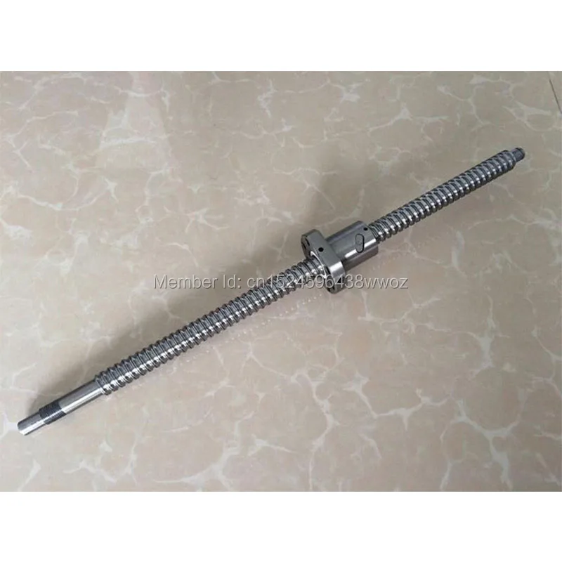 Ball screw set SFU1605 650 700 800 900 1000mm with end machined + 1605 ballnut + BK/BF12 end support +Nut Housing + CNC parts