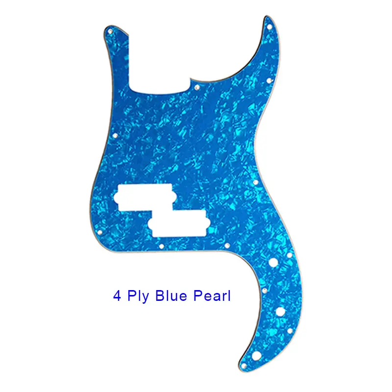 Pleroo Custom Parts 13 Holes Pickguard For Fender USA/Mexico Standard P Bass Guitar Scratch Plate Without Truss Rod Hole