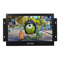 10 inch open embedded cabinet installation security industrial LCD monitor HDMI VGA BNC HD interface