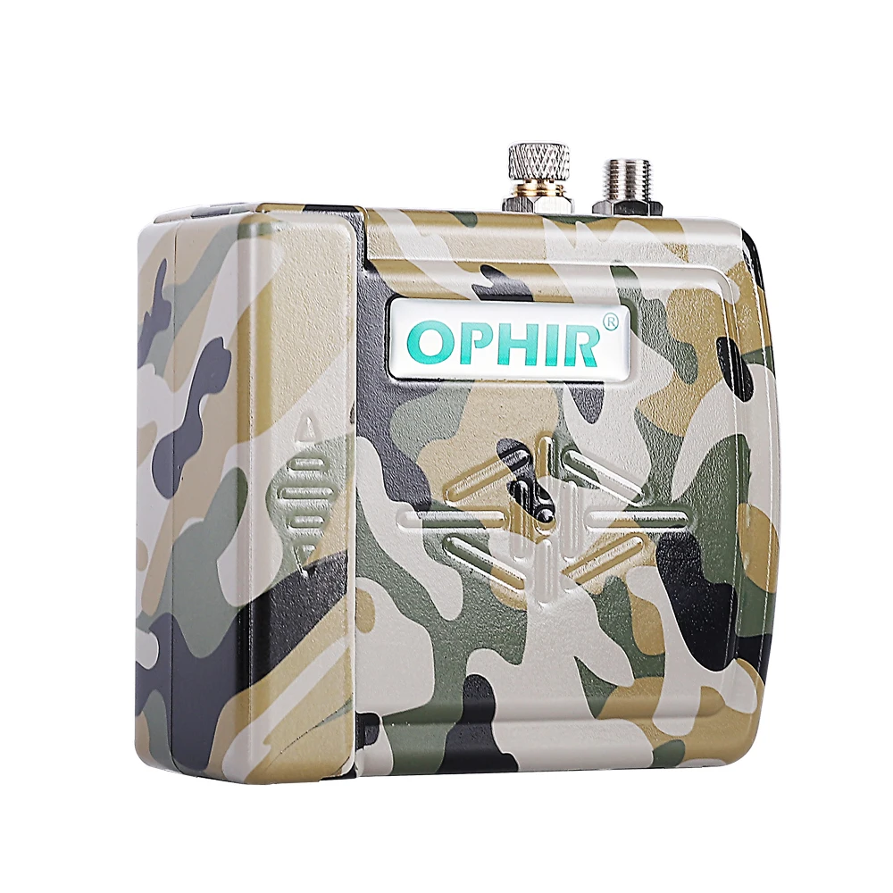 OPHIR 12 โวลต์ DC Mini Air Compressor สำหรับ Airbrush ชุด Airbrushing งานอดิเรกเครื่องสำอางชั่วคราว Tattoo Body Paint Cake_AC003