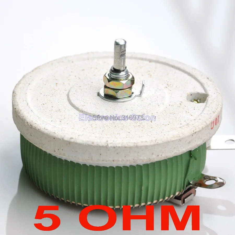 200W 5 OHM High Power Wirewound Potentiometer, Rheostat, Variable Resistor, 200 Watts.