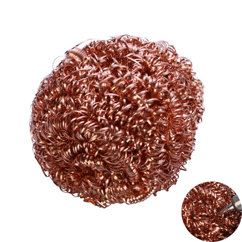 Welding Soldering Solder Iron Tip Cleaner Cleaning Steel Wire Sponge Balls Soldering Iron Cleaner Tool