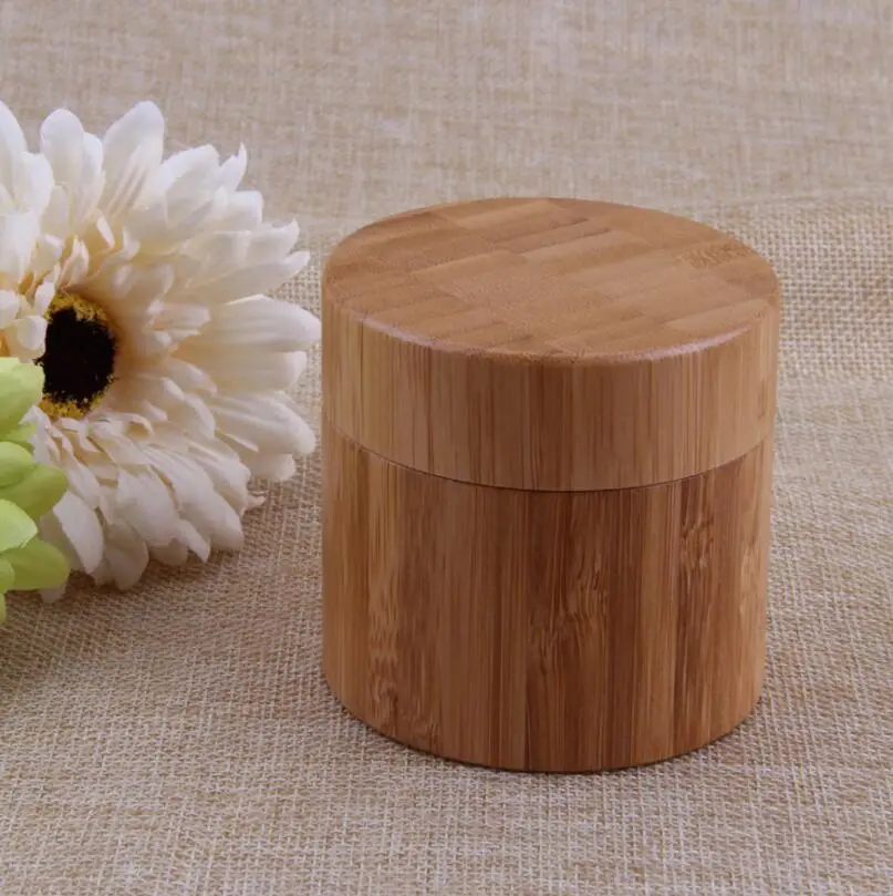 150pcs/lot 30g High grade bamboo Cosmetics cream bottle jar 30ml glass inner cosmetic cream bottle