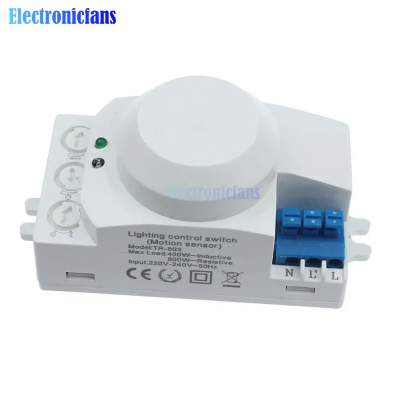 220V AC 400W 5.8GHz 360 Degree Microwave Movement Radar Sensor Switch Light Switch Induction Microwave Motion BC-360A