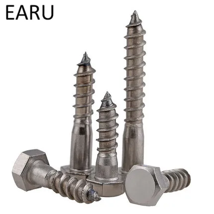 

304 Stainless Steel External Hexagon Hexagonal Hex Socket Head Tapping DIN571 Standard Screw Bolt M8*30/40/50/60/70/75/80-150mm