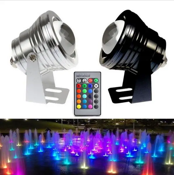 led Underwater Light RGB WW CW 10W 12V Led Underwater Light 16 Colors Waterproof IP67 Fountain Pool Lamp Lighting