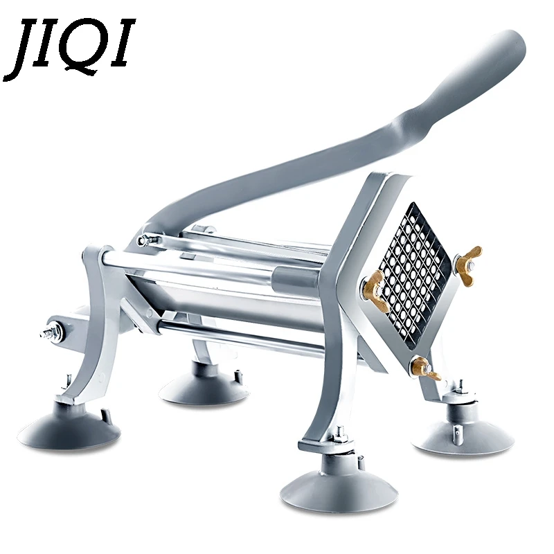 JIQI Potato chips making machine chips potato food French Fry Cutter Manual Kitchen Carrot Cucumber slice cutting machine