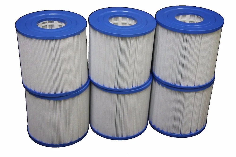 6 piece SPA FILTER 125mm x 125mm FITS: UNICEL C-4401 C4401 4401 PLEATCO PRB17.5SF FC-2386