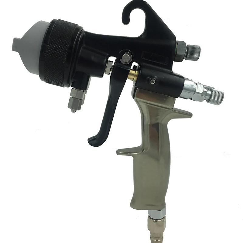 SAT1205 high quality auto paint sprayer mirror chrome spray paint double nozzle sprayer nozzle high pressure spray gun hvlp tool