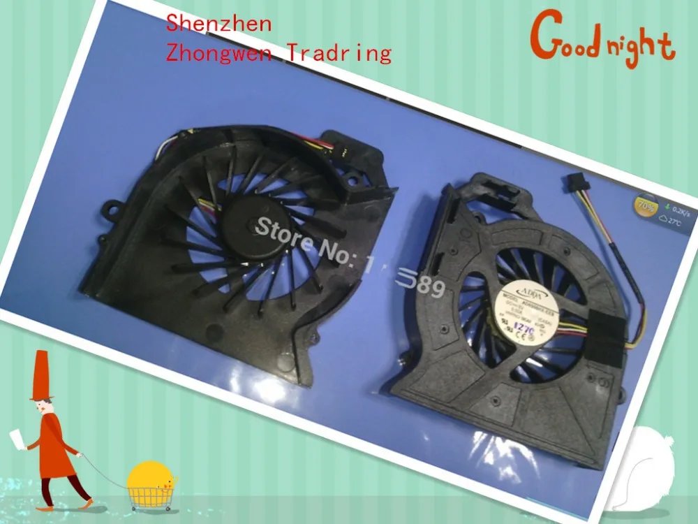 Genuine New Free Shipping For hp pavilion dv6 dv6-6000 dv6-6050 dv6-6090 dv6-6100 dv7 dv7-6000 650797-001  CPU Cooling FAN