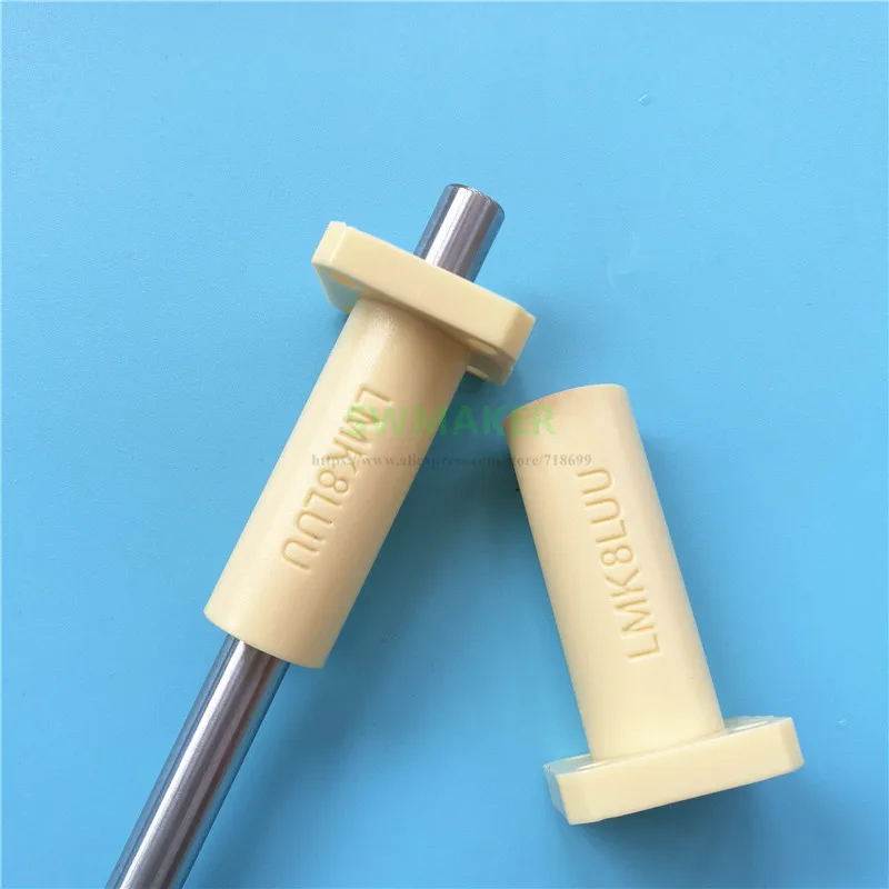 

LMK8LUU длинный квадратный тип 8x15x45 мм, сплошной полимер, Квадратный фланец, линейная втулка/подшипник 8 мм, Reprap Prusa CNC DIY части 1 шт.