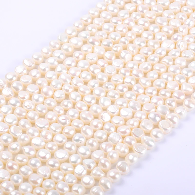 1pack/lot 10-11mm A quality white round irregular Natural freshwater Pearl Loose Beads DIY for Jewelry bracelet necklace