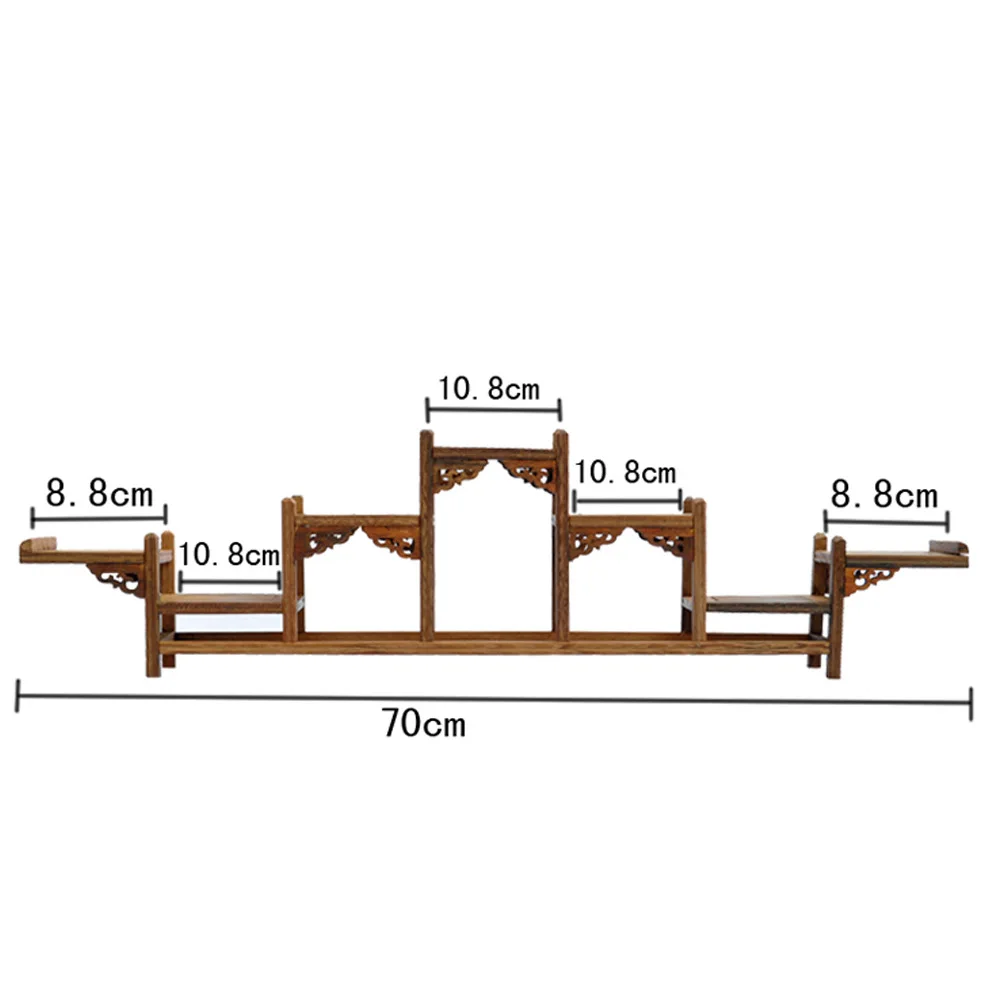 Ming and Qing furniture mahogany wenge five-step high curio shelf Shelf antique teapot swing frame rack factory outlets