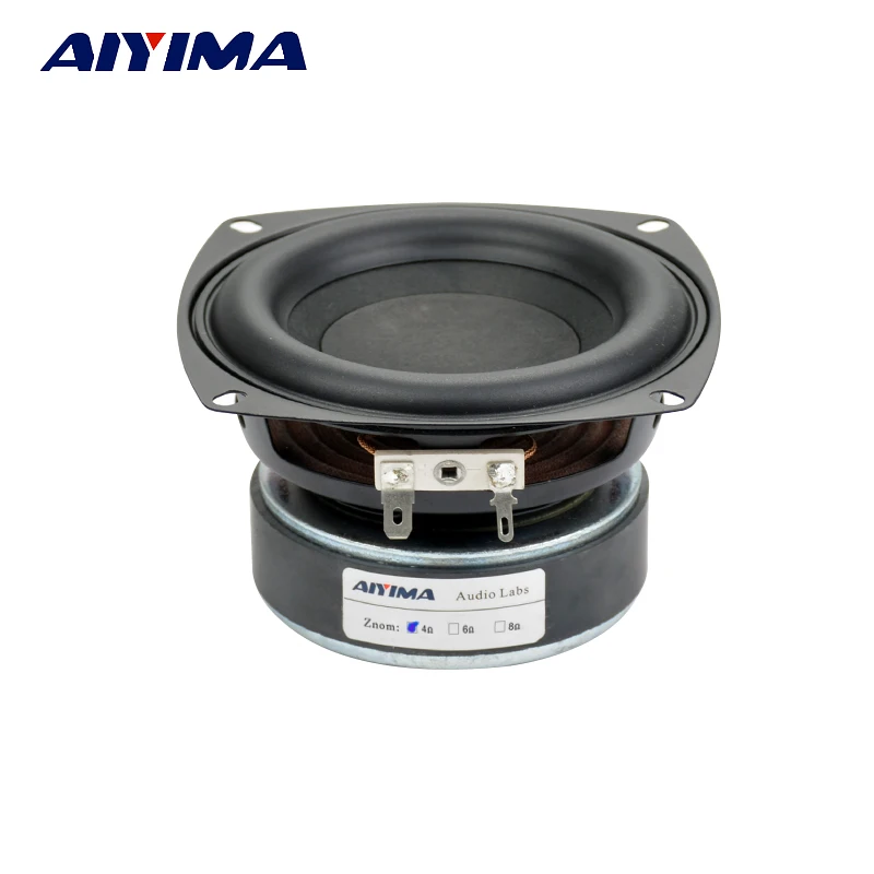 AIYIMA 1Pcs 4 Inch Subwoofer Speaker Unit HIFI 4 8 Ohm 100W Woofer Sound Speaker Home Theater Deep Bass Loudspeaeker