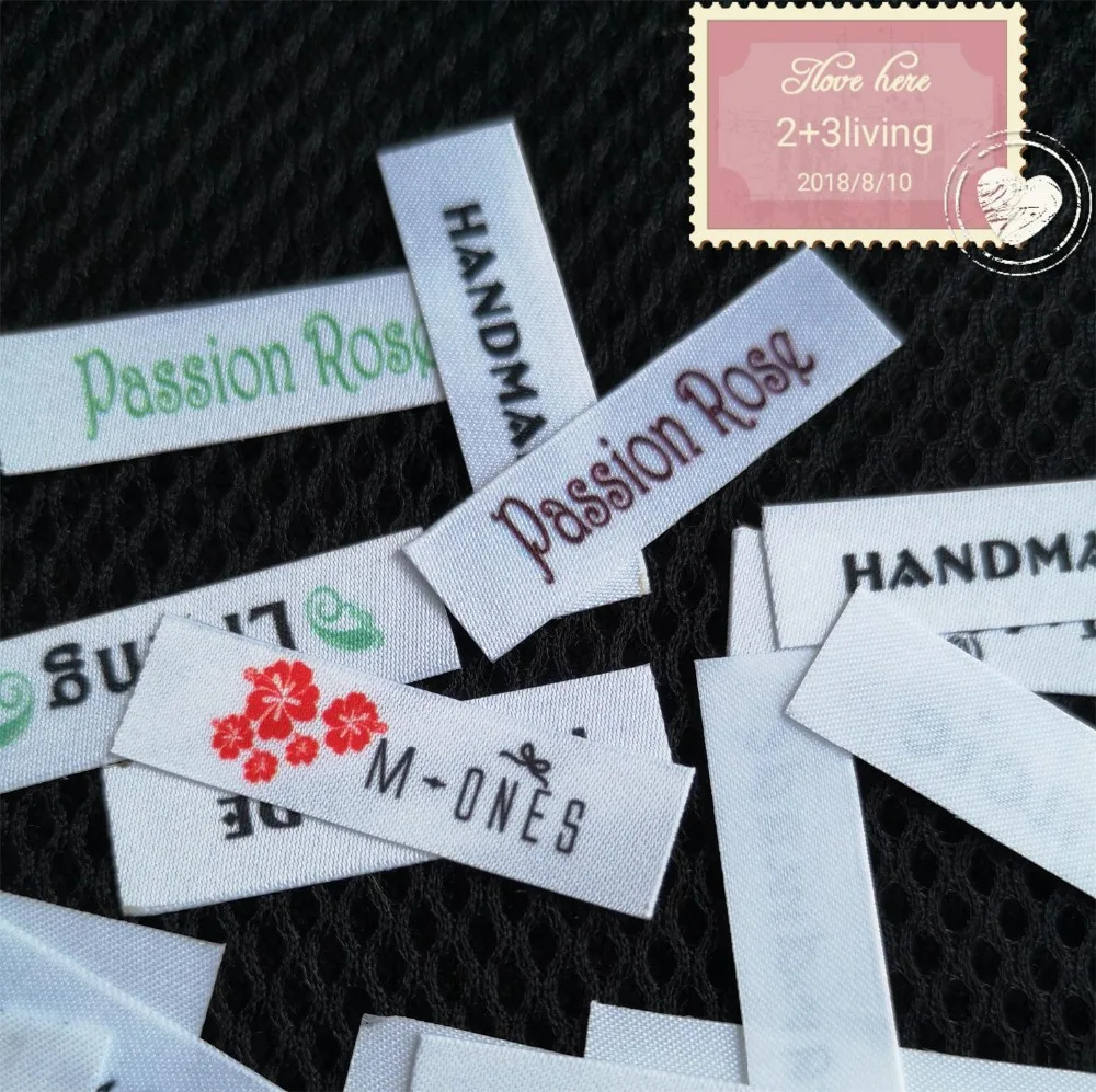 108 Custom logo labels / brand labels, personalized name tags for children/can iron or sew/Custom Clothing Labels,Name Tags