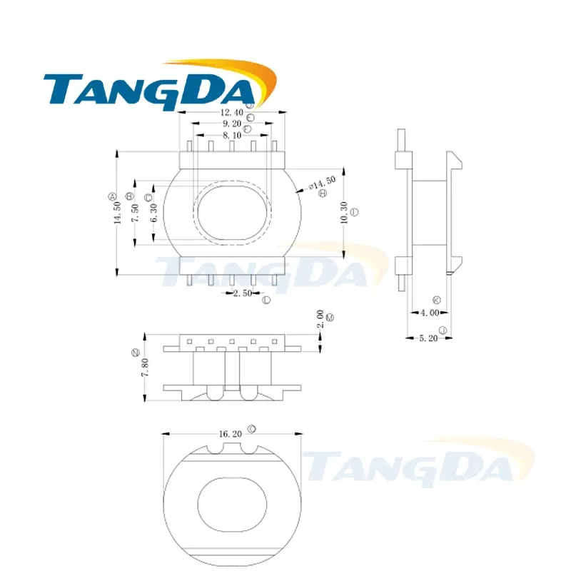 

Tangda ER ER2010 Type 5+5 pin 10P Bobbin magnetic core + skeleton ferrites Power Transformer housing PC40