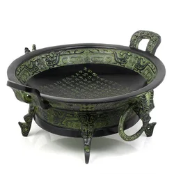 Antique Cornucopia Bronze Lucky Decoration Mingwen Furnace Living Room Crafts