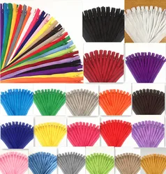 10pcs 15cm (6 Inch) Nylon Coil Zippers Tailor Sewer Craft Crafter's & FGDQRS (20 colors)