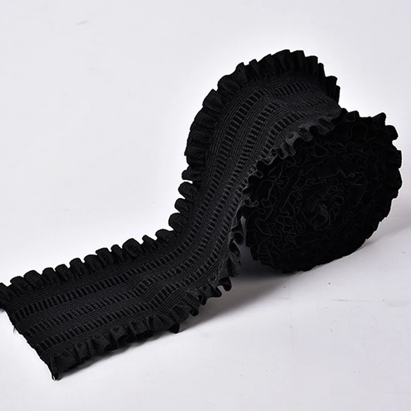 5cm White Black Lace Elastic Waist Belt Bands Garment DIY Accessories Jacquard Elastic Waistband Sewing Accessories DIY 1 Meter