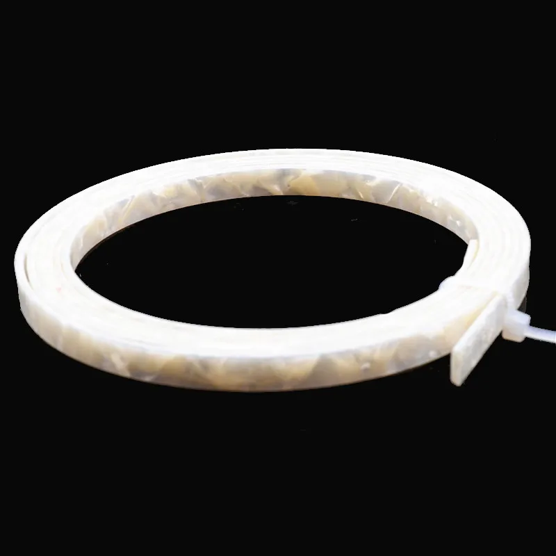 Colorful Celluloid 6/5/4/2 mm Width Guitar Binding Purfling 5 Feet Length White Pearl