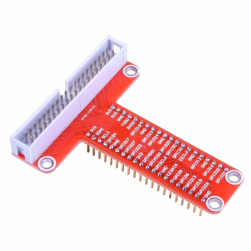 RPi GPIO Breakout Expansion Board +  40pin Flat Ribbon Cable for Raspberry Pi 4 3 2 Model B & B+