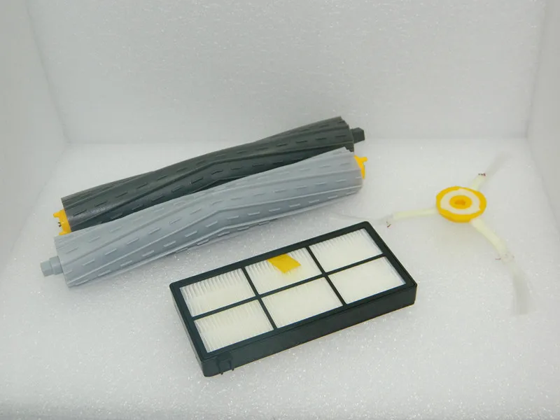 Tangle ฟรี Debris Extractor ชุด + แปรงด้านข้าง + ชุดเปลี่ยนไส้กรอง Hepa Filters สำหรับ irobot roomba 880 เครื่องดูดฝุ่น