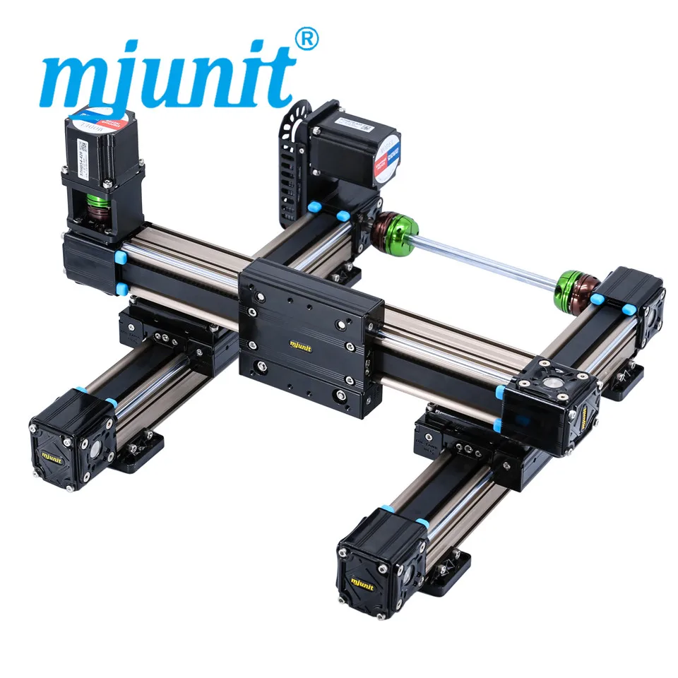 

mjunit MJ50 xy linear motion guide,linear guide rail for two axis with 300x300mm stroke direct mount