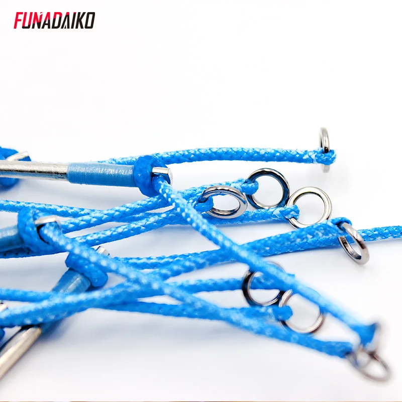 FUNADAIKO Stainless Steel Fishing Solid Ring O Rings Flat Fishing Swivel Knot Lure Fishing Solid Rings Accessoried